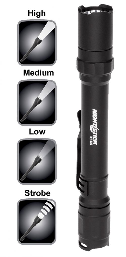 Nightstick MT 220 Mini Tac Pro 200/90/45 Lumens AA (2) Black