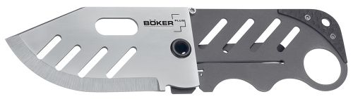 Boker Plus Folder 2.25 440C Stainless Drop Point Stainless Steel