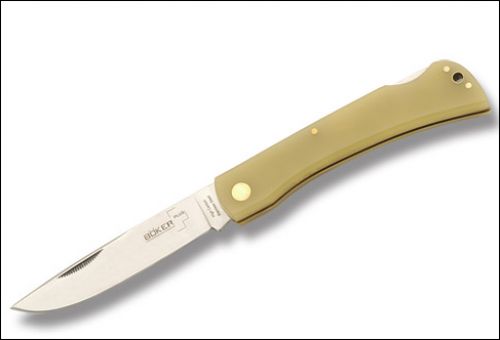 Boker Plus Folder 3.5 Stainless Steel Drop Point Polymer Sand