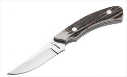 Boker Plus Field Knife 2.88 440C Stainless Drop Point Stag