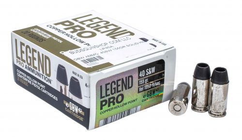 Legend AMMO .40 S&W 155GR SOLID Copper Hollow Point 20 rounds