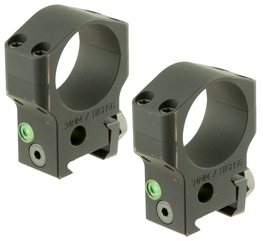 Accu-Tac HSR-34 Scope Rings 34mm Flat Black Anodized