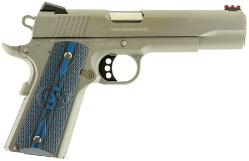 Colt Mfg 1911 Competition Single 38 Super 5 9+1 Blue G10 Grip Stainle