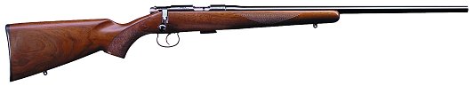 CZ 453 American Bolt Action Rimfire Rifle .22 LR 22.5 Barrel 5 Rounds Walnut Stock Blued Finish