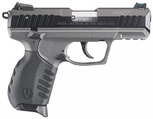 Ruger SR22 Single/Double Action .22 LR 3.5 10+1 Black Polymer Grip Black