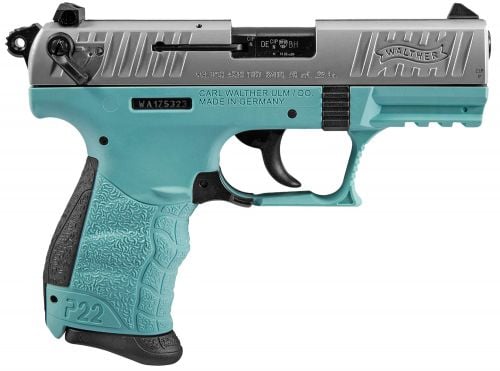 Walther Arms P22 Angel Blue/Stainless 22 Long Rifle Pistol