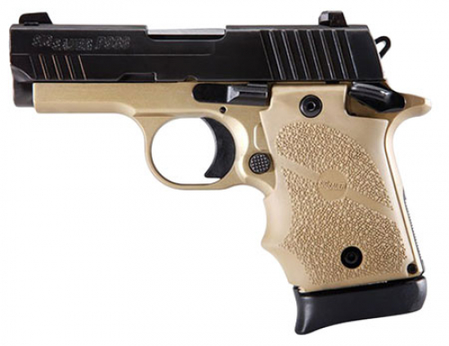 Sig Sauer P938 Micro-Compact Combat Single 9mm 3 7+1 Flat Dark E