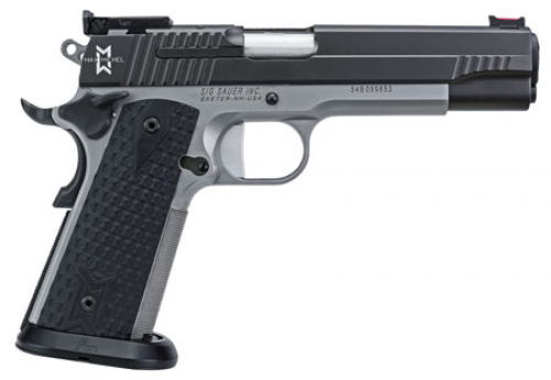 Sig Sauer 1911 Single 9mm 5 9+1 Black G10 Grip Black Nitron