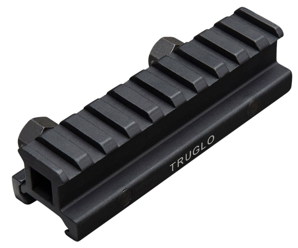 Truglo TG8980B Picatinny Riser Mount For AR-15 Style Black Matte Anodized Fini