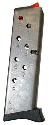 Smith & Wesson 8 Round Stainless Curved Magazine For 3913/39