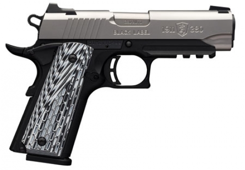 Browning Black Label Comp W/Rail 380acp 3-5/8 bbl 8rd