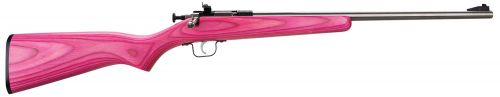 Keystone Crickett 22LR, 16.12, Pink Laminate, Stainless Steel