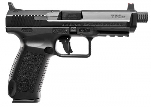 Century International Arms Inc. Arms TP9SFT Double Action 9mm 4.9 Threaded Barrel 18+1 FOF Black Interchangeable