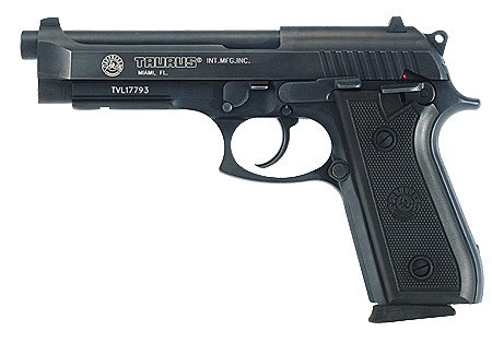 Taurus PT92 9mm 5 Blue, Rubber grips