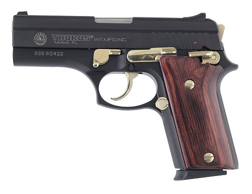 Taurus PT940 .40SW 4 Blue/Gold, Rosewood