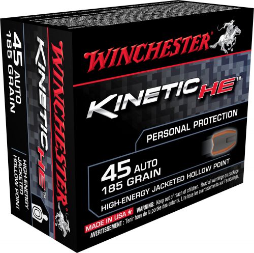 Winchester Ammo Kinetic High Energy 45 Automatic Colt Pistol (ACP) 185