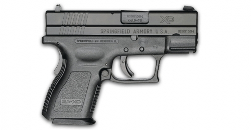 Springfield Armory XD9801SP06 XD Sub-Compact 9mm 3 10+1 Poly Grip Black