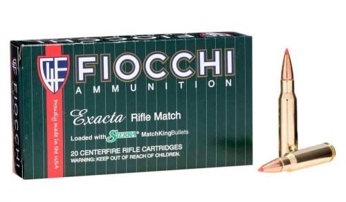 Fiocchi 308 Winchester 168 Grain Sierra MatchKing Boat-Tail 20rd