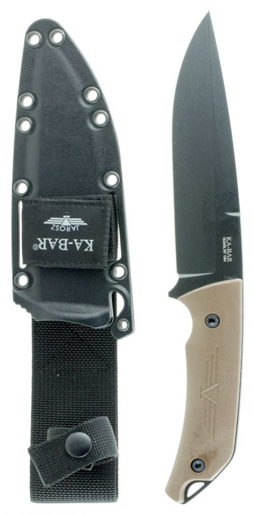 Ka-Bar 7503 Jarosz Fixed 6.25 1095 Cro-Van Clip Point Ultramid Black