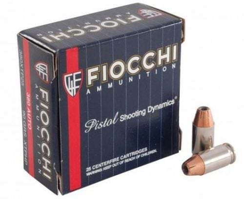 Fiocchi .380 ACP 90 Gran Extreme Terminal Performance Hollow 25rd box