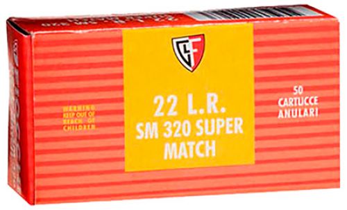 Fiocchi 22SM320 Exacta Super Match 22 LR 40 gr Round Nose (RN) 50 Bx/ 100 Cs