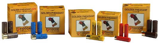 Fiocchi Golden Pheasant 20 Ga 2 3/4, 1oz #8 Nickel Plated L