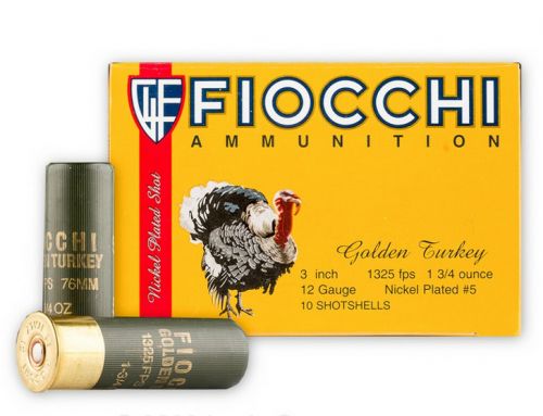 Fiocchi Turkey 12 Ga. 3 1 3/4 oz, #5 Nickel Plated Lead
