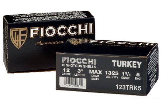 Fiocchi Turkey 12 Ga. 3 1/2 2 3/8 oz, #4 Nickel Plated Lead