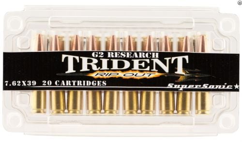 G2 Research RipOut 7.62X39mm 124 GR Hollow Point 20 Bx/ 18 Cs