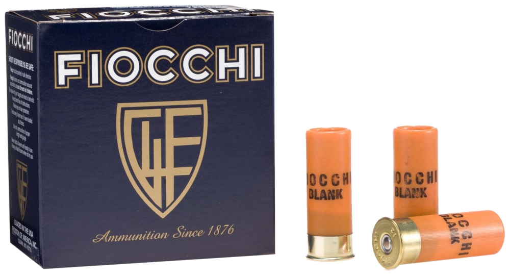 Fiocchi Blanks 12 Gauge Ammo 2.75 25 Round Box