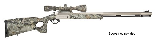 Traditions 50 Cal/28 Nickel Fluted Barrel & Hardwood Synthe