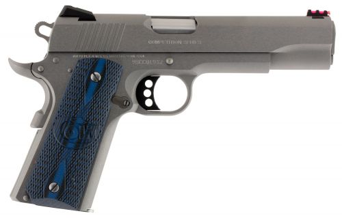 Colt Mfg 1911 Competition 70 Series 9mm 5" 9+1 Stainless Steel Blue G10 w/Logo Grip - O1072CCS