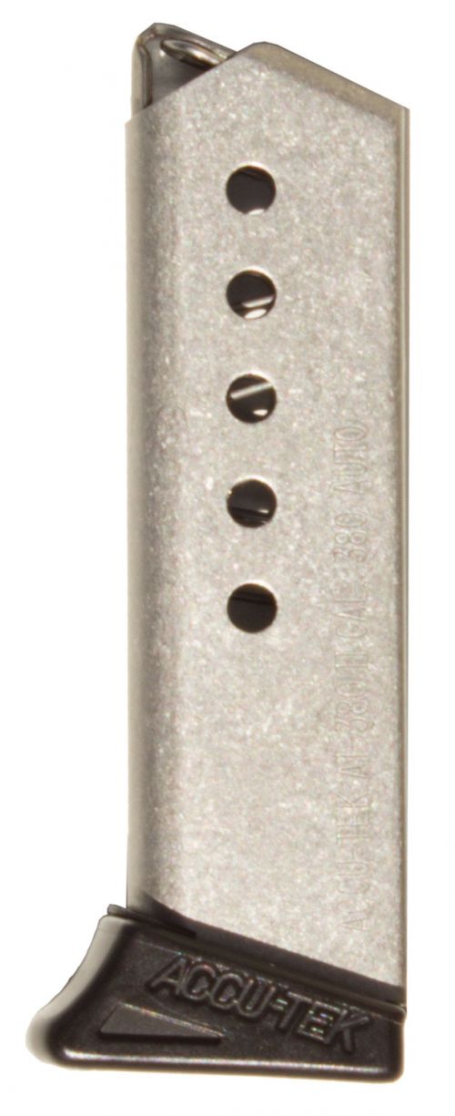 Excel Arms AT3800 OEM Silver Detachable with Finger Extension 6rd 380 ACP for Excel Arms AT-380 II, LT-308