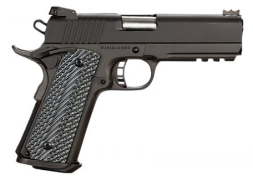 Rock Island Armory TAC Ultra Manual Safety Single 10mm 4.25 8+1 Gray G10 Grip Black Parker