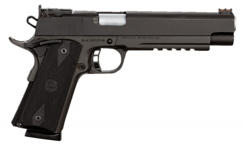 Rock Island Armory PRO Ultra Match Single .45 ACP 6 8+1 Black Rubber Grip Black