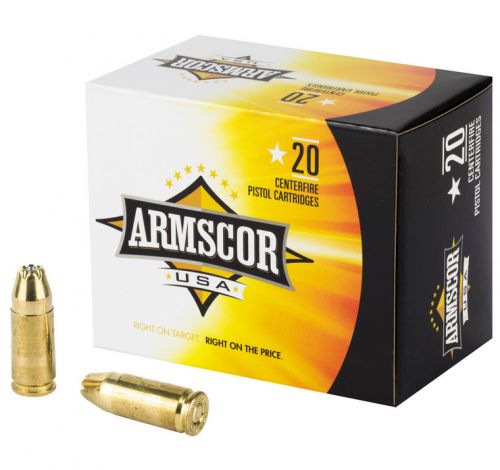 Armscor Precision Jacketed Hollow Point 9mm Ammo 20 Round Box