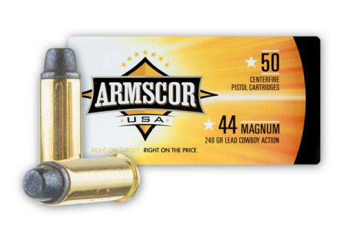 ARMSCOR .44 MAG 240GR SWC 50rd box