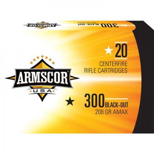 ARMSCOR AMMO .300 Black 208GR AMAX 20RD BOX