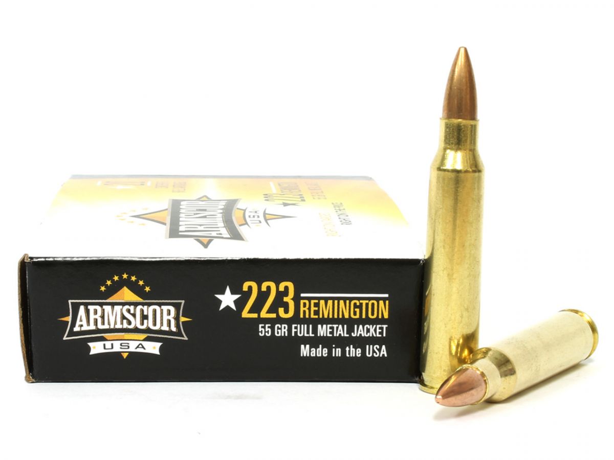 Armscor USA V-Max Full Metal Jacket 223 Remington Ammo 20 Round Box