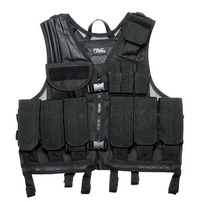 Tac Force Green Nylon Tactical Vest