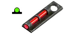 Hi-Viz Flame Front LitePipe Red Fiber Optic Shotgun Sight
