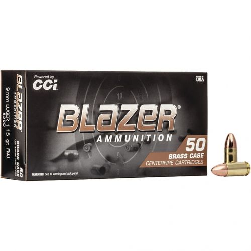 CCI Blazer 9mm 115 GR Full Metal Jacket Round Nose 350 Bx/ 3 Cs