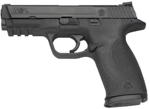 Smith & Wesson M&P 40 40 S&W Double 4.25 10+1 Black Interchangeable Backstrap Grip Black Polymer Frame Black Armornite S