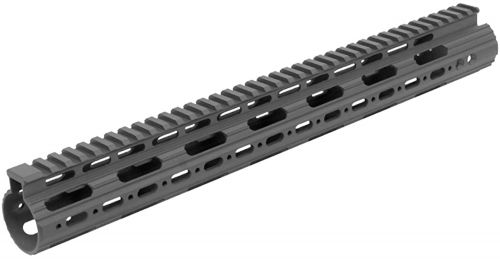 UTG Pro MTU019SS Pro Slim Rail Handguard Free-Floating 15 L Aluminum Material with Black Anodized Finish, KeyMod Slots & Picati