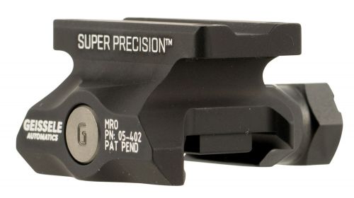 Geissele Automatics 05-402B Super Precision Optic Mount For Trijicon MRO Aluminum Black Hard Coat Anodized Finish