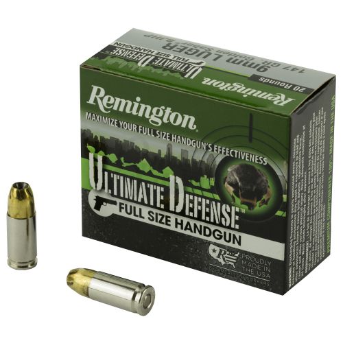 Remington Ammunition Ultimate Defense Full-Sized Handgun 9mm 147 G