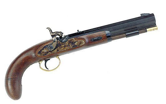 Lyman 50 Cal Plains Pistol w/Blued Barrel & Walnut Stock