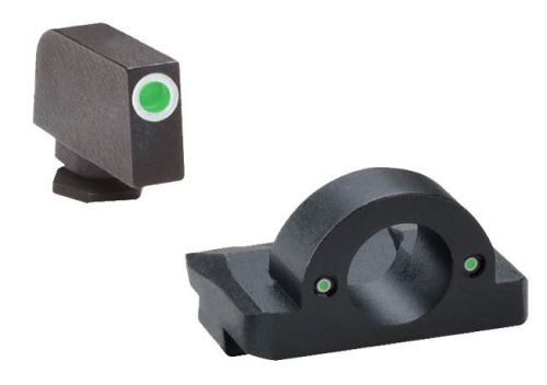 Ameriglo Green Front/Rear Ghost Ring Night Sights For Glock