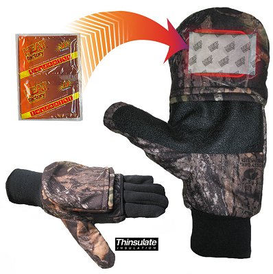 Heat Factory Medium Mittens w/Pocket For Heat Warmer