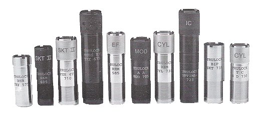 Benelli Choke Tubes Chart